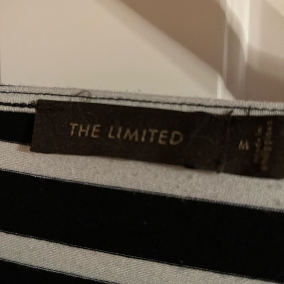 The LIMITED black and white striped dress size Medium. - Picture 6 of 7